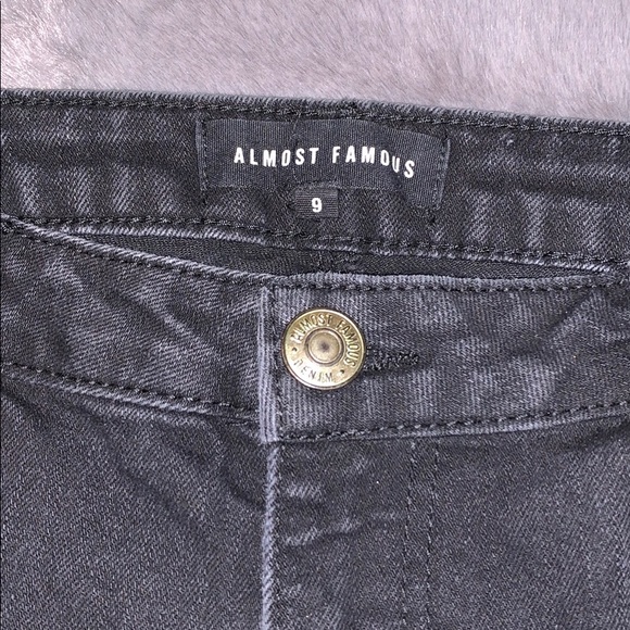 Almost Famous black jeans, with two rips. - Picture 5 of 5